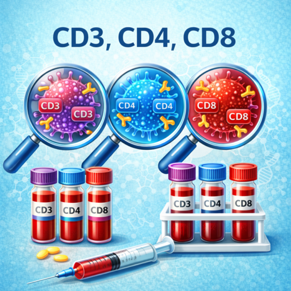CD3, CD4, CD8